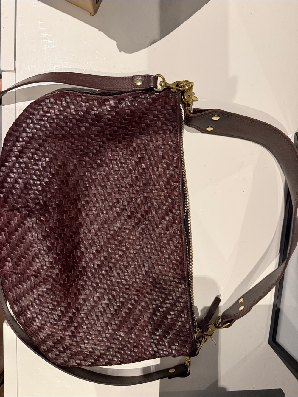Clare V. RARE raisin/plum color